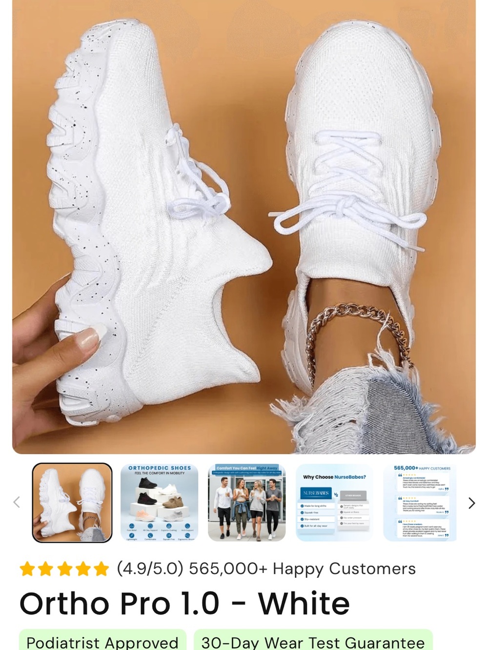 Nursebabes Ortho Pro 1.0 women’s 10 and 11
